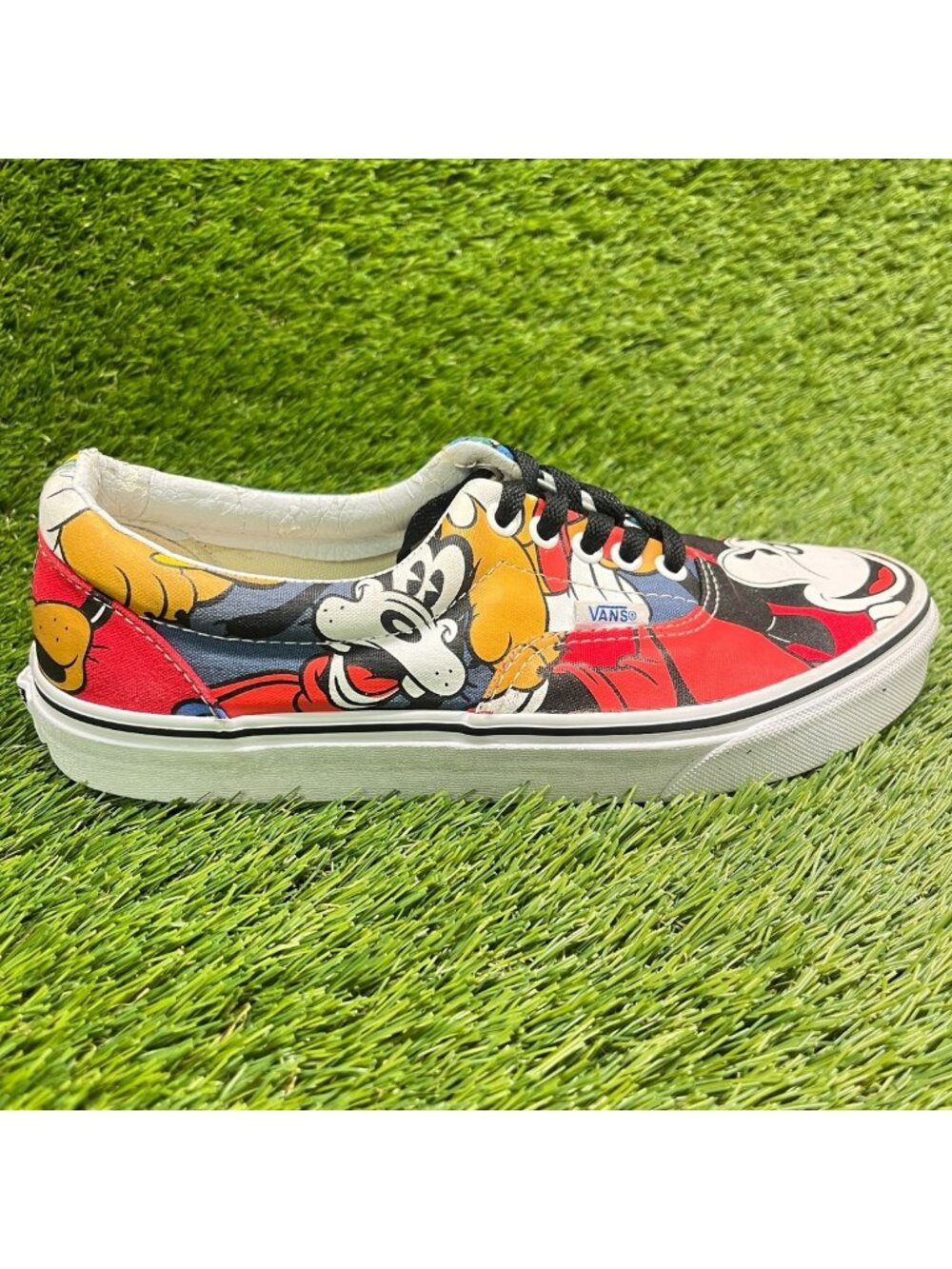 Vans Era Disney Womens Size 9 Red Black White Athletic Skateboard Shoes Sneakers